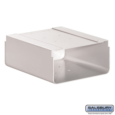 Newspaper Holder - for Roadside Mailbox and Mail Chest - White